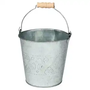 JES COLLECTION Garten-Artikel, Eimer mit Holzgriff