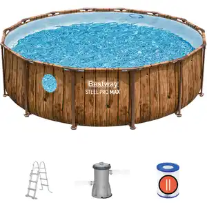 Bestway® Steel Pro MAX™ Splashview™ Frame Pool-Set Ø 427 x 107 cm