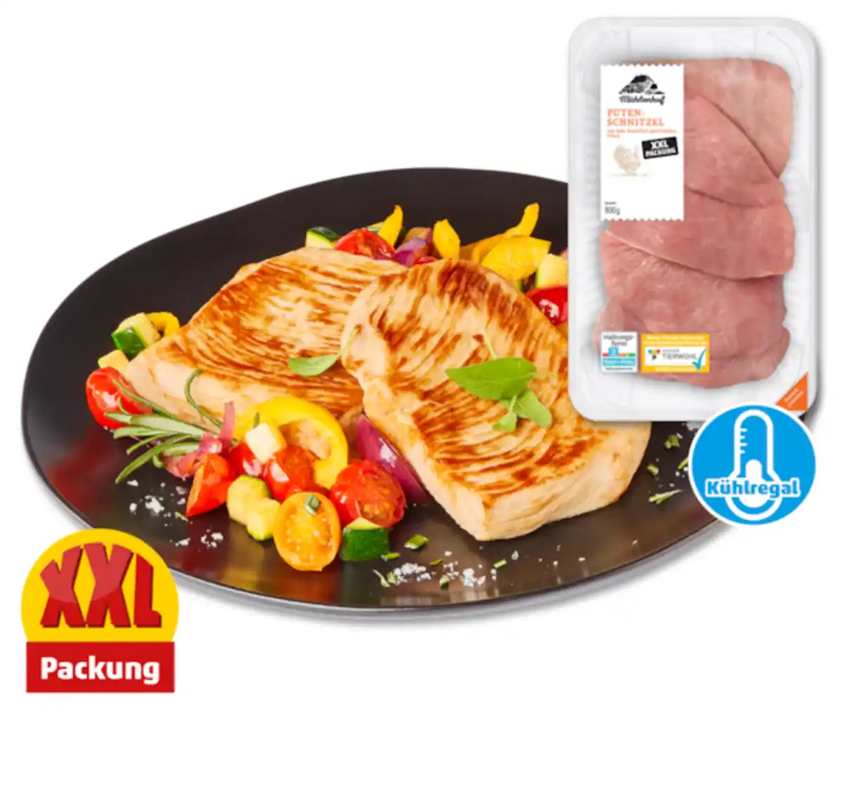 Bild 1 von MÜHLENHOF Frische Puten-Schnitzel*