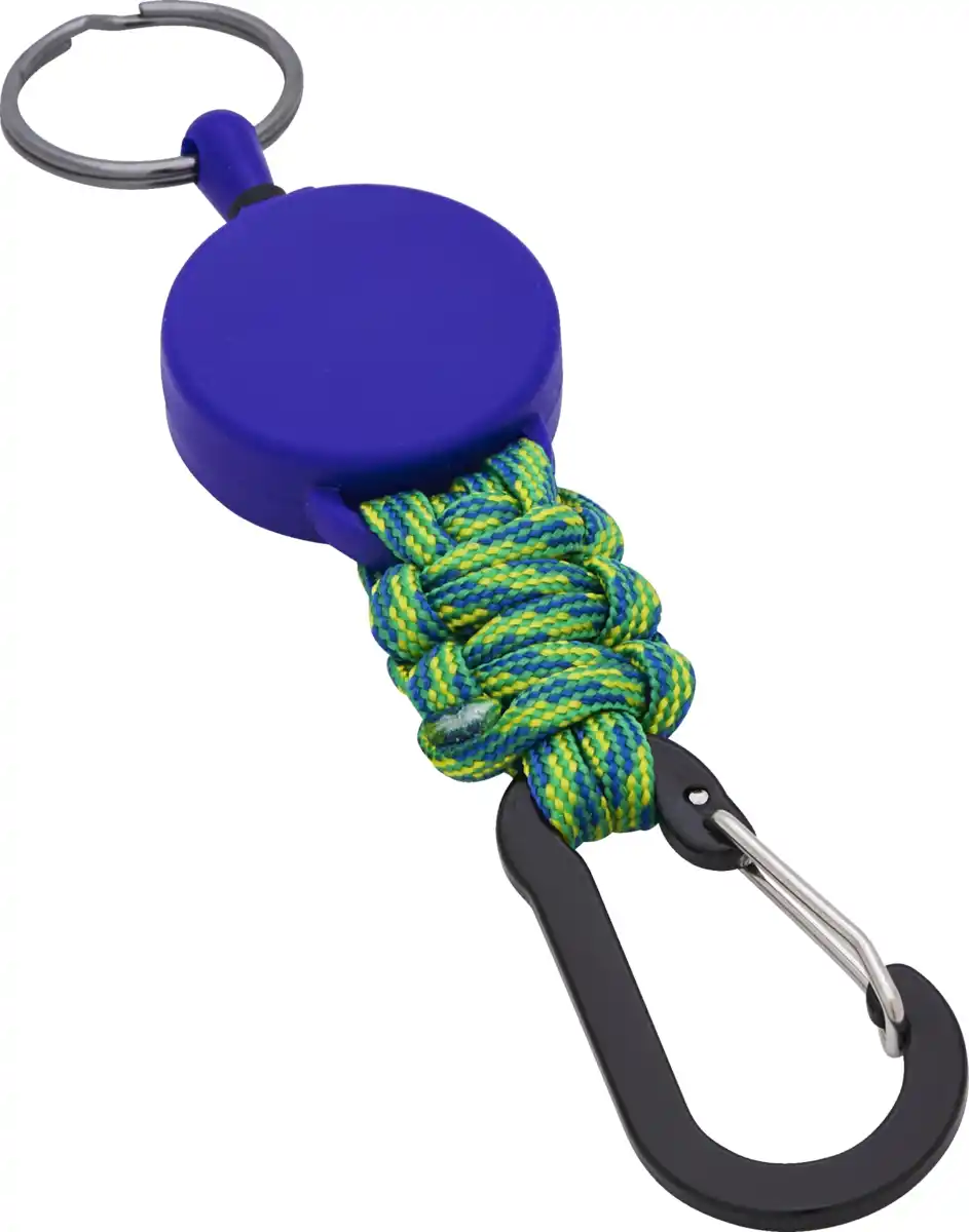 Bild 1 von IDEENWELT Schlüsselanhänger mit Karabiner blau