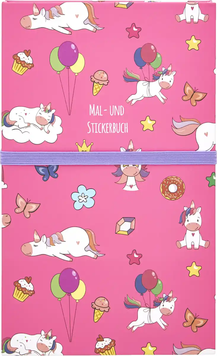 Bild 1 von IDEENWELT Mal- und Stickerbuch Einhorn