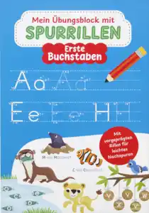 IDEENWELT Spurrillen-Übungsblock Buchstaben