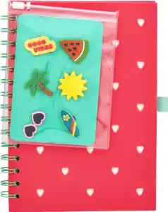 IDEENWELT Silikon-Notizbuch Good Vibes