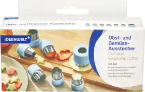 IDEENWELT Obst- und Gemüseausstecher 7er Set