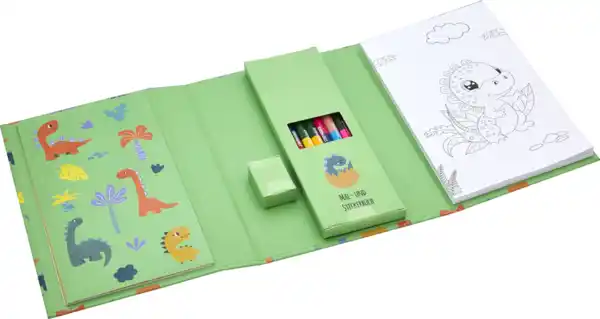 Bild 2 von IDEENWELT Mal- und Stickerbuch Dino