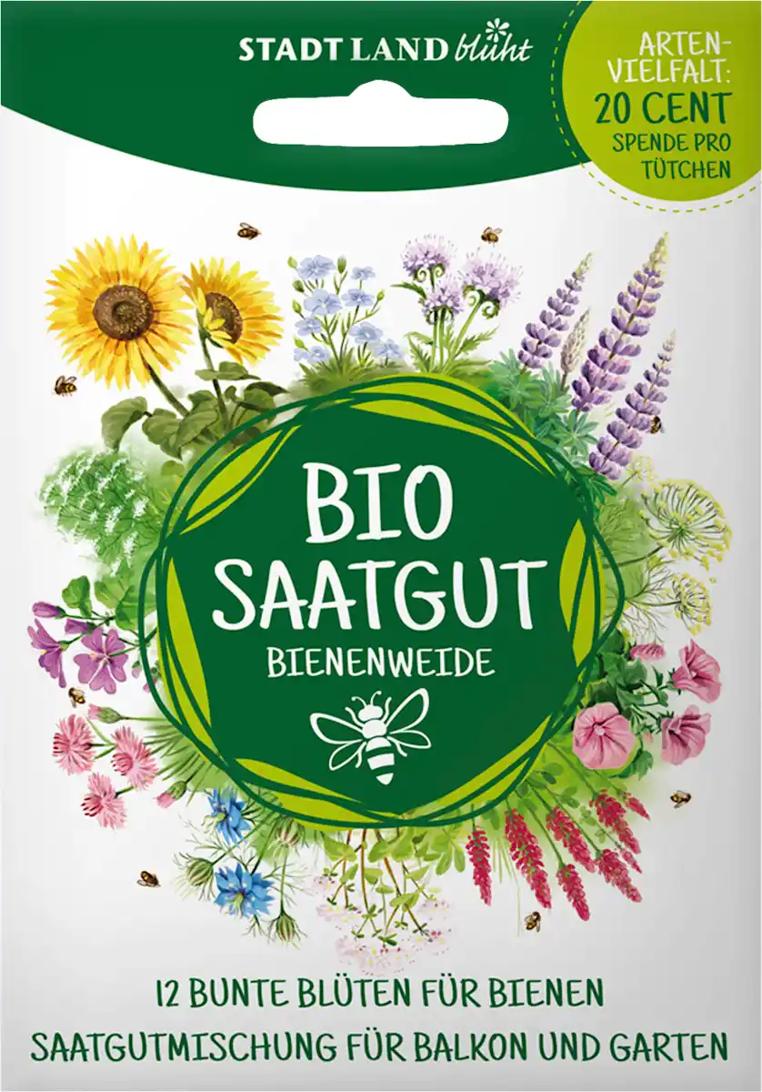 Bild 1 von Stadt Land blüht Saaten, Bienenweide, 12 bunte Blüten für Bienen, 5 g