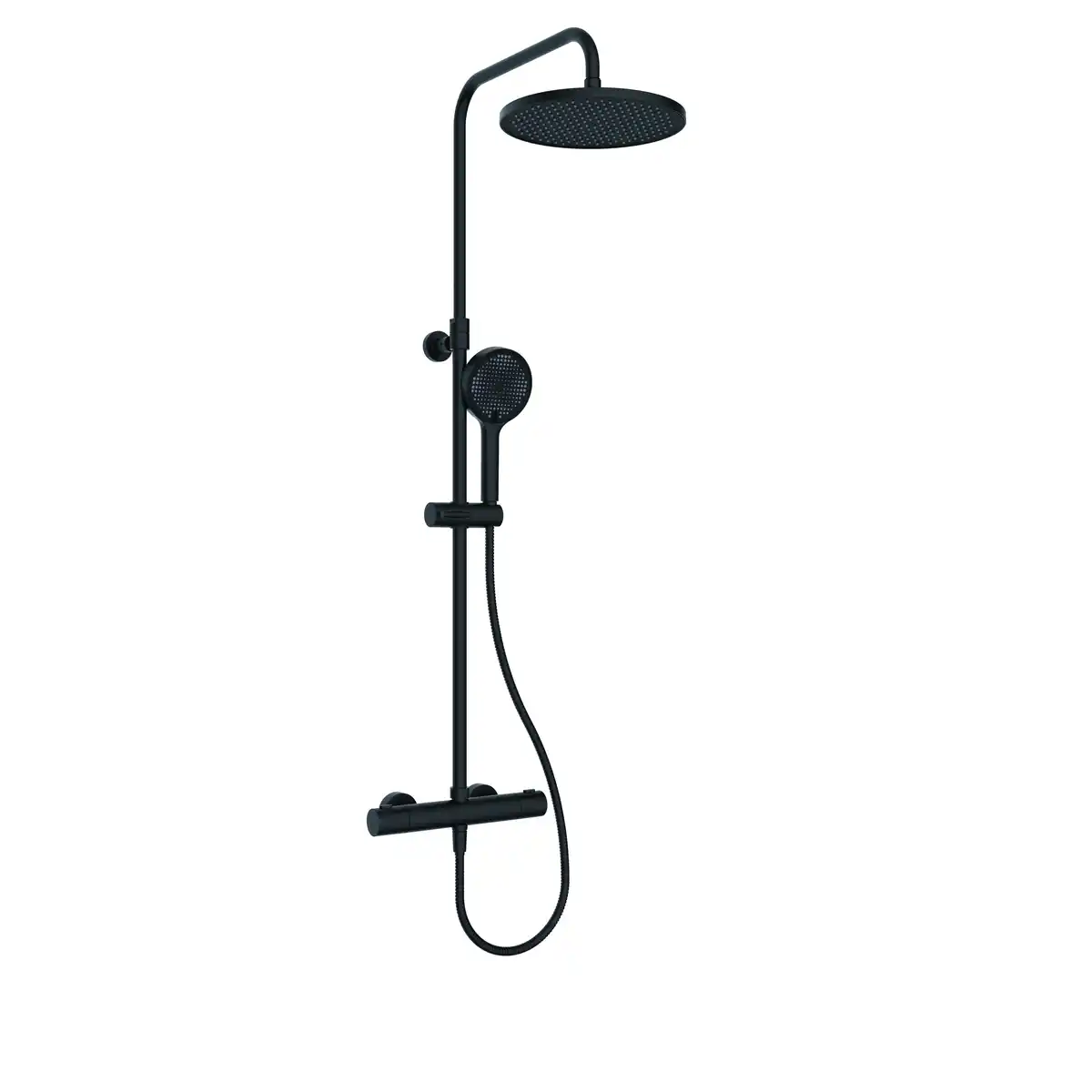 Bild 1 von Primaster Duschsystem Aqua Therm mit Thermostat 3 Strahlarten schwarz
