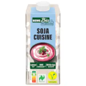 REWE Bio pflanzlich Hafercreme Cuisine oder Sojacreme Cuisine