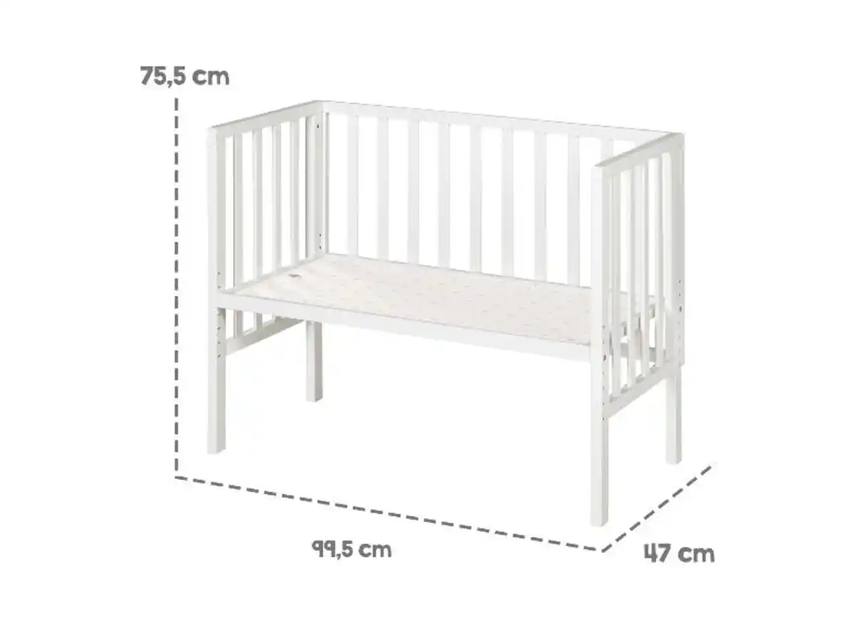 Bild 2 von ROBA  2in1 Beistellbett mit Barriere + Matratze
