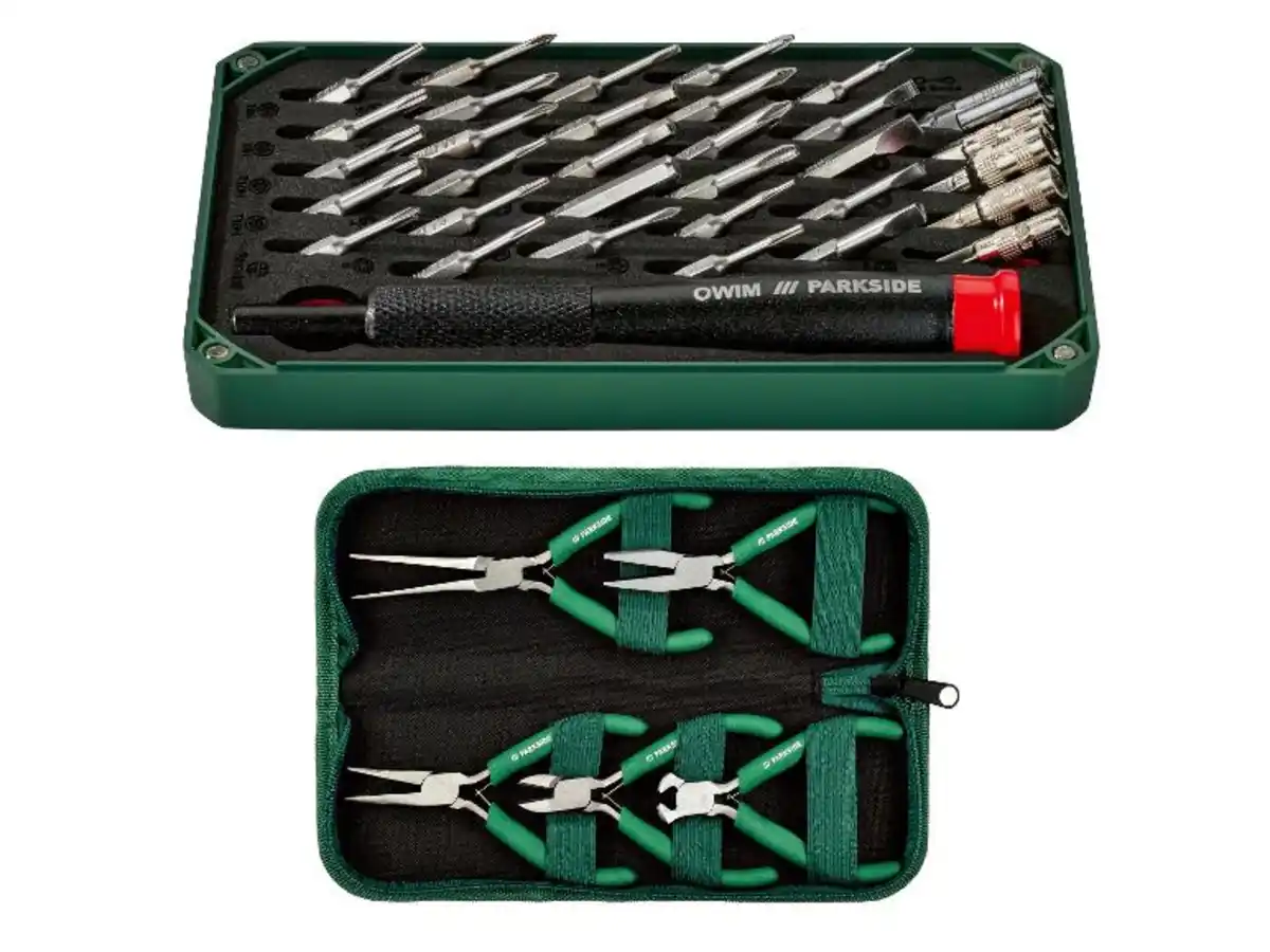 Bild 3 von PARKSIDE® Präzisionsschraubendreher-Set, 33-teilig / Feinmechanikerzangen-Set, 5-teilig