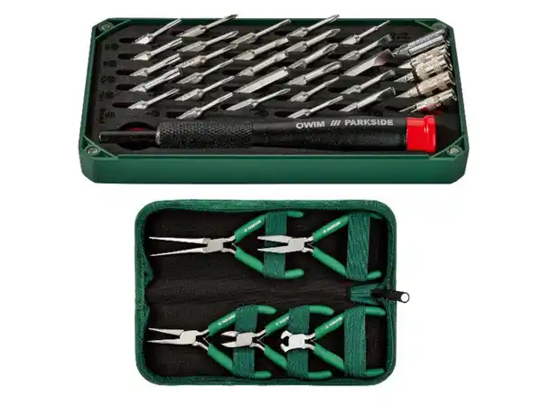 Bild 3 von PARKSIDE® Präzisionsschraubendreher-Set, 33-teilig / Feinmechanikerzangen-Set, 5-teilig