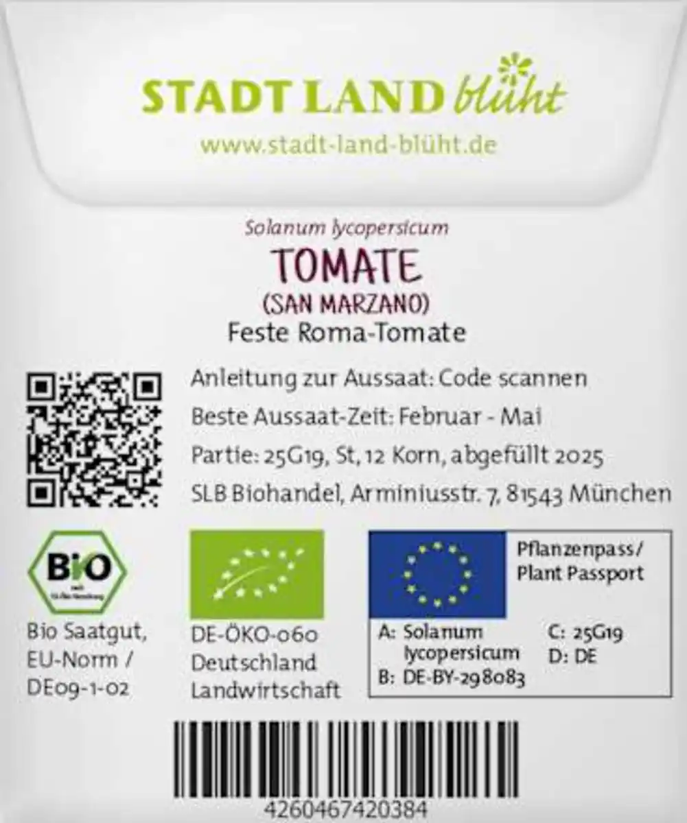 Bild 2 von Stadt Land blüht Saaten, Tomate (San Marzano), 1 St