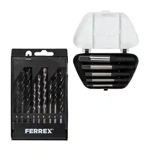 FERREX Schraubenausdreher- / Bohrer- / Bit-Set