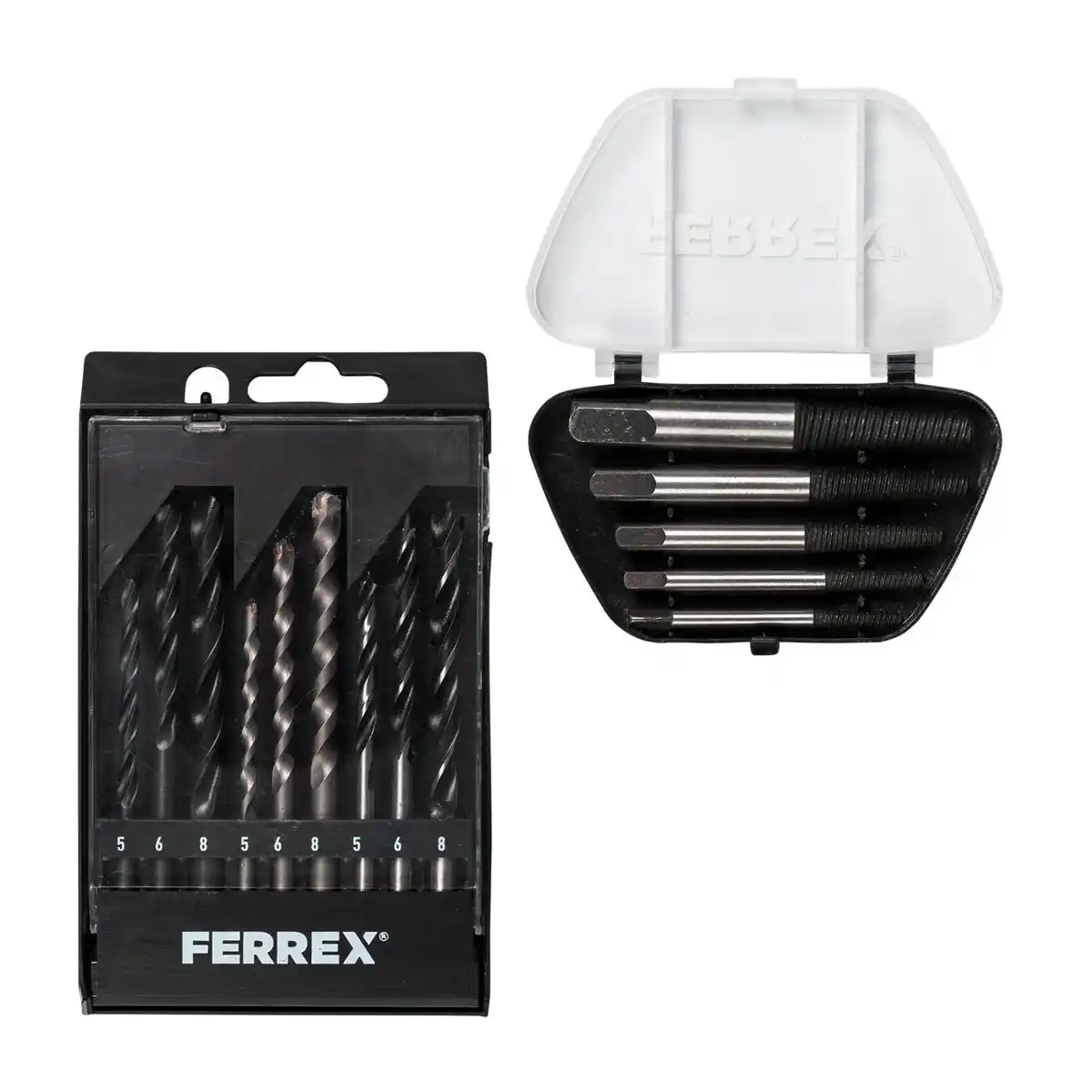 Bild 1 von FERREX Schraubenausdreher- / Bohrer- / Bit-Set