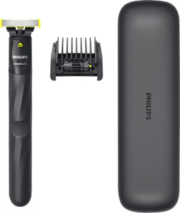 Bild 2 von PHILIPS OneBlade Elektrischer Rasierer, OneBlade black QP1424/65, 1 St
