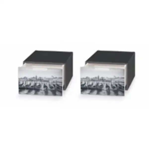 Bild 2 von Schreibtisch Ablageboxen 2er-Set Q-Box mini