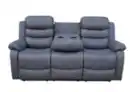 Bild 2 von Home Cinema Relaxsofa Set 3-tlg. mit 5 Relaxfunktionen und Mittelkonsole - Dunkelgrau