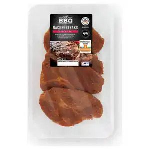 BBQ Schweine-Nackensteaks gewürzt 600 g, Tropical-Chili