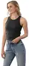 Bild 3 von IDEENWELT Top mit integriertem BH schwarz Gr. L