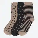 Bild 1 von Damen-Socken mit hohem Baumwollanteil, 3er-Pack