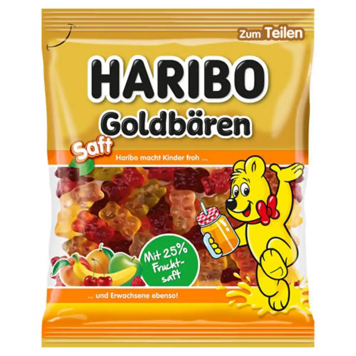 Bild 1 von HARIBO Fruchtgummi 160 g, Saft Goldbären