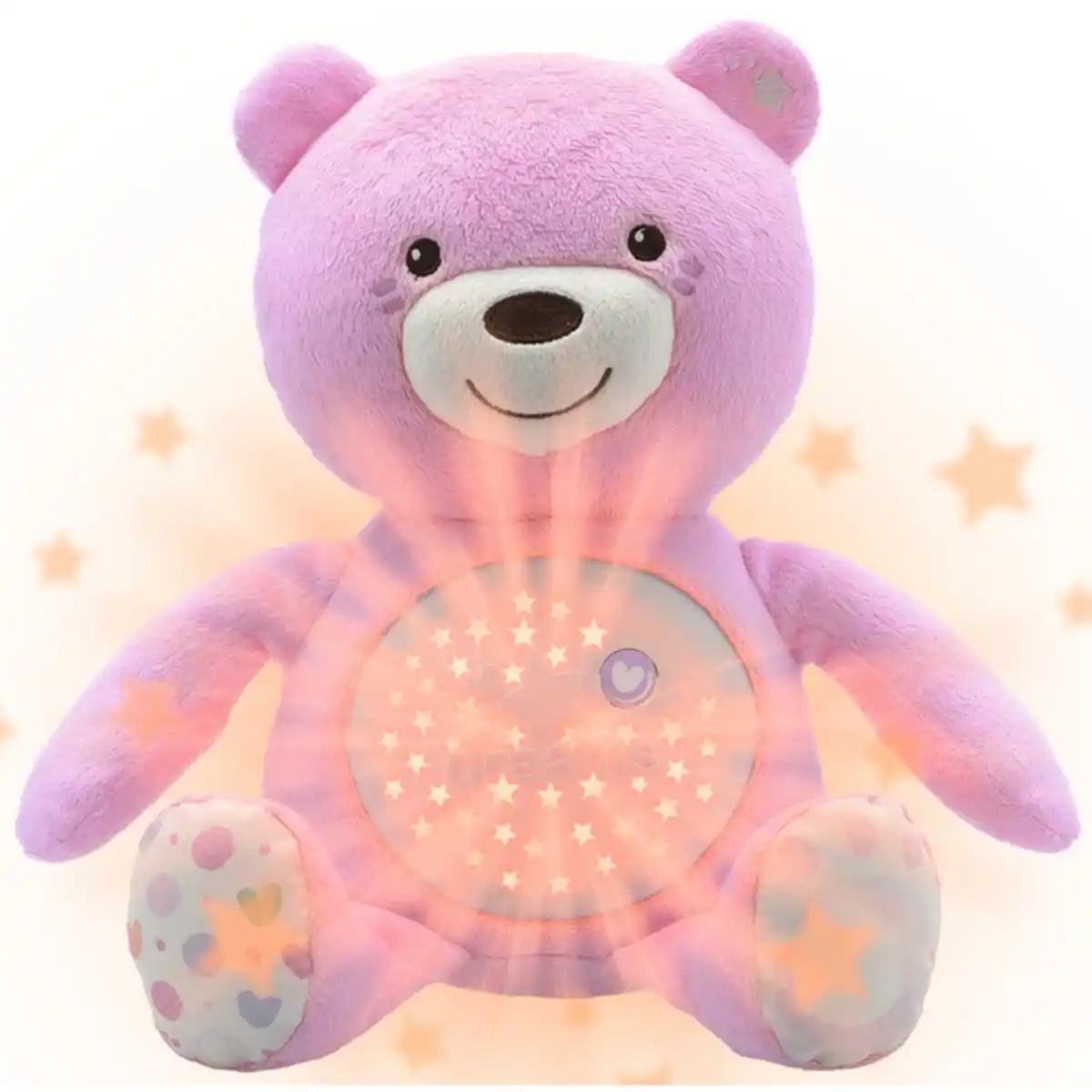 Bild 1 von Chicco - Nachtlicht für Babys mit Musik - Bär - rosa