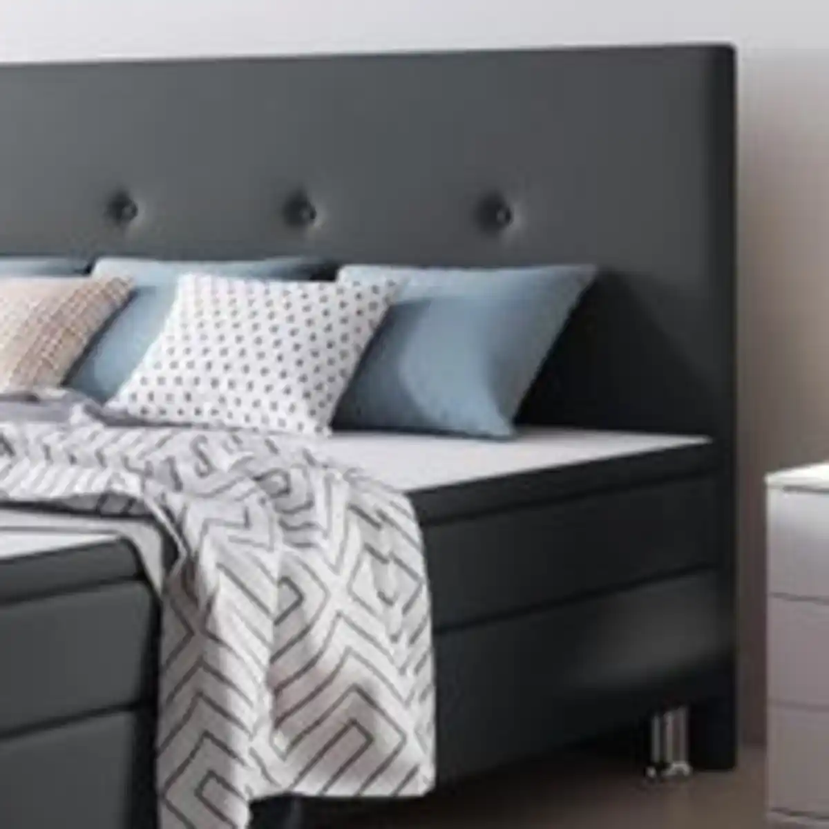 Bild 4 von Boxspringbett Jump 180x200 Webstoff Anthrazit Typ 2