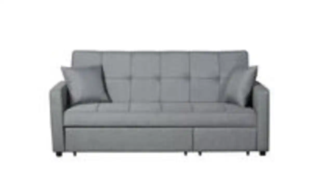 Bild 4 von Ausziehbares Bettsofa Sofa mit Bettfunktion - Hellgrau