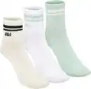 Bild 1 von FILA Fila Quartersocken 3er-Set weiß/beige/mint Gr. 39/42