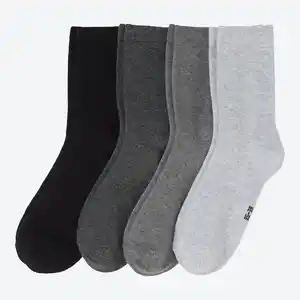 Damen-Socken mit hohem Baumwollanteil, 4er-Pack