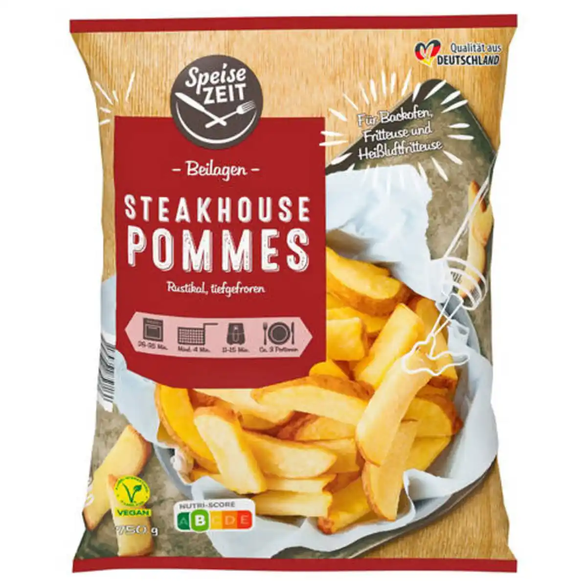 Bild 1 von SPEISEZEIT Steakhouse Pommes 750 g, Rustikal