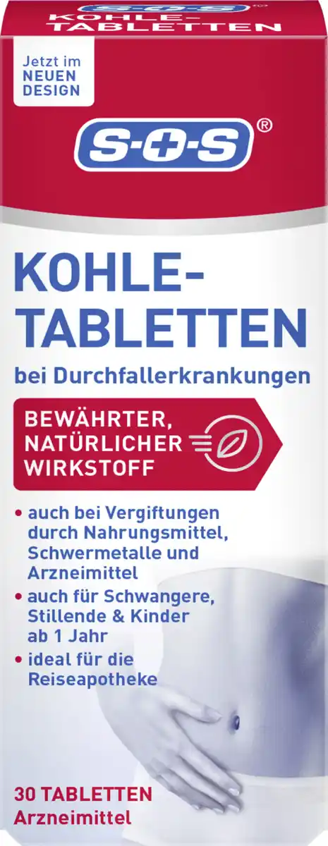 Bild 1 von SOS SOS Kohletabletten bei Durchfallerkrankungen