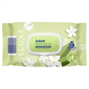 KOKETT Deluxe Feuchtes Toilettenpapier 2 x 50 Tücher, Jasmin-Grüner Tee