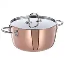 Bild 1 von FINMAT Topf mit Deckel, Kupfer/Edelstahl, 3 l
