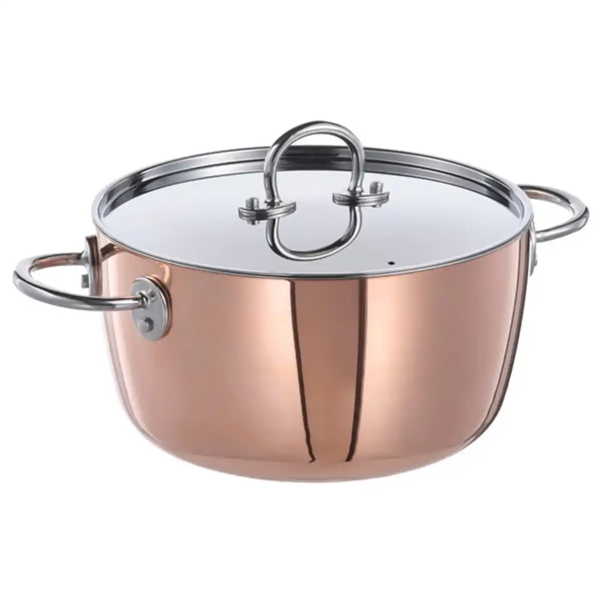 Bild 1 von FINMAT Topf mit Deckel, Kupfer/Edelstahl, 3 l