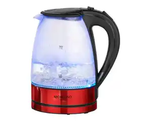 Wasserkocher Glas 1,7 l, rot