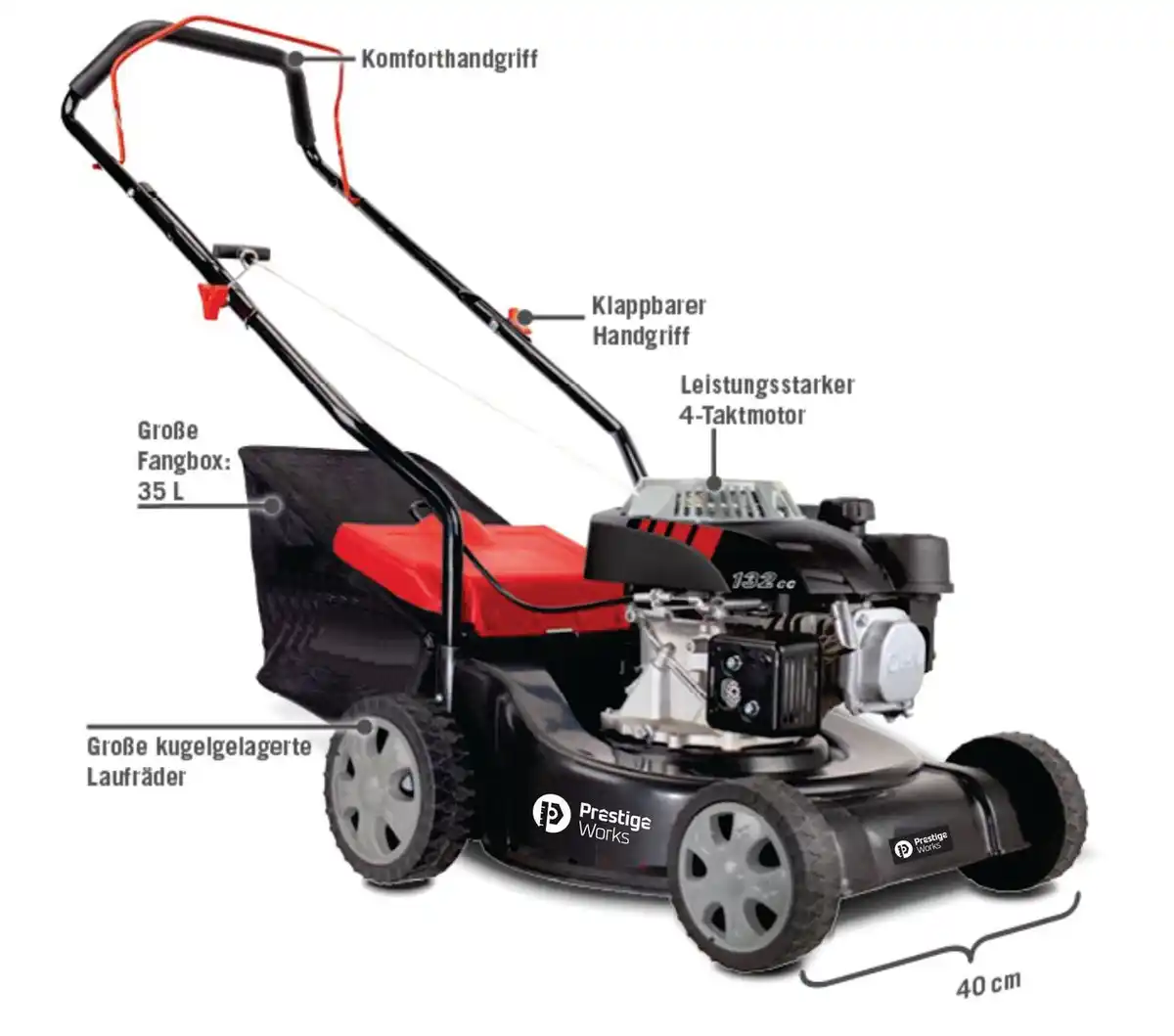 Bild 1 von Benzin-Rasenmäher MP132-40