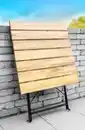 Bild 3 von 3tlg. Bistro Outdoor-Klappstuhl-Set, 2-Sitzer mit 2 Streben aus Akazienholz
