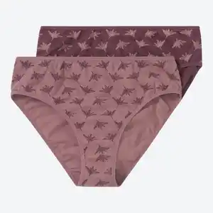 Damen-Rioslip mit hohem Baumwollanteil, 2er-Pack