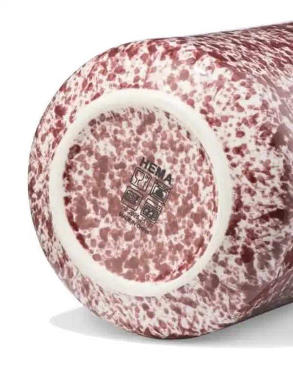 Bild 3 von Karaffe 1,4 l, Steingut, gesprenkelt, rot