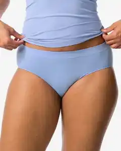 Damen-Hipster, nahtlos, aus Mikrofaser blau