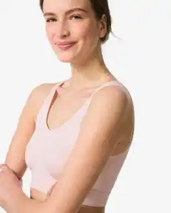 Nicht vorgeformtes Bustier, nahtlos ohne Bügel hellrosa