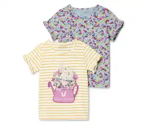2 Kinder-T-Shirts mit Applikation