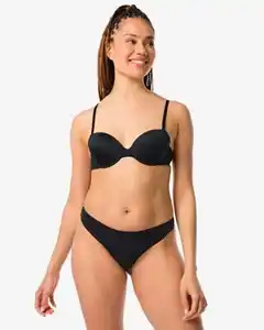 Nahtloser Damenstring aus Mikrofaser schwarz