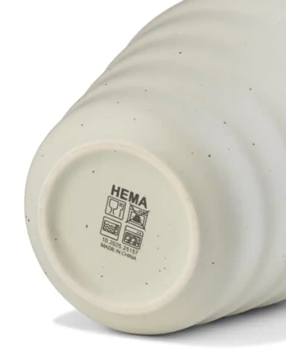 Bild 3 von Cappuccinobecher 300 ml, Trend, Steingut, gesprenkelt, grau