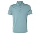 Bild 1 von Poloshirt mit Merinowolle, türkis meliert