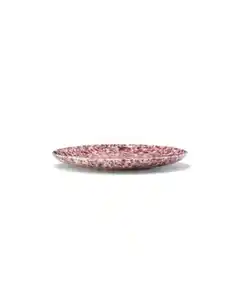 Kuchenteller Ø 16 cm, Trend, Steingut, weinrot, gesprenkelt