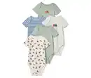 Bild 1 von 5 Baby-Bodys mit Mitwachsfunktion, Bagger