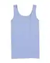 Bild 2 von Damentop nahtlos Mikrofaser blau