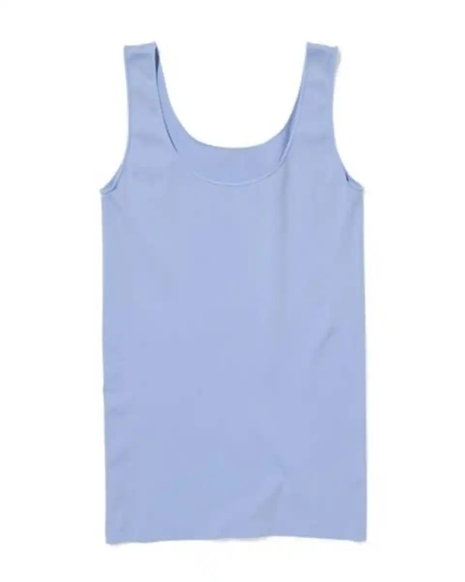 Bild 2 von Damentop nahtlos Mikrofaser blau